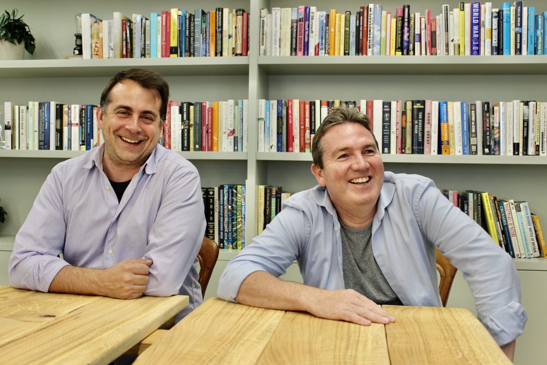 Photo of Wagestream founders - Portman Wills (left) and Peter Briffett (right)